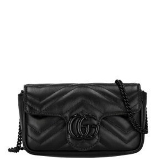 Gucci Bag Marmont Shoulder Super GG Black - Picture 2 of 8